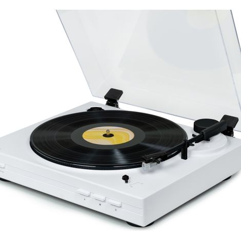 Giradiscos Preamplificado Thomson con Parada Automática
Con su diseño decididamente moderno, este tocadiscos Thomson TT351 se adapta a cualquier inter