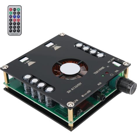 Carte d'amplificateur numérique Bluetooth 5.0, puissance de sortie élevée de 320 W, deux canaux avec télécommande XH-A126 (1/5)