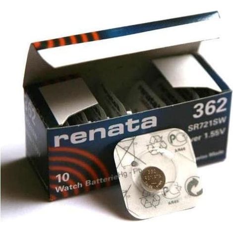 Uhr Batterie 362 Renata Silberoxid 0%hg Sr0721sw Rn362/renata (1/2)