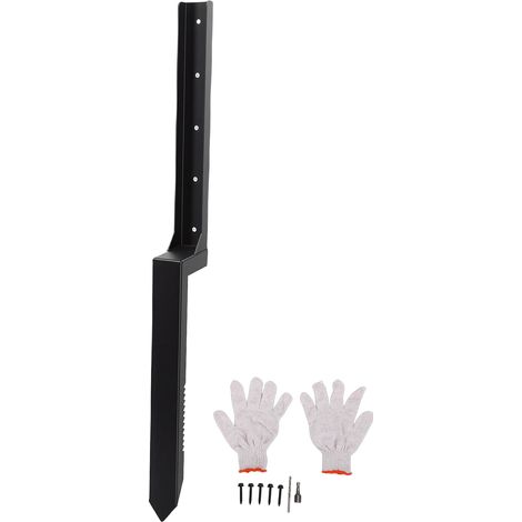 Kit de réparation de poteaux de clôture, piquets d'ancrage en acier robuste pour Support en bois cassé incliné (1/5)