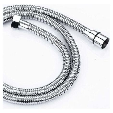 2M Flexible de Douche en Acier Inoxydable Anti Torsion, Tuyau de Douche Raccord Standard G 1/2 Universel pour Salle de Bains Adaptable à Toutes les Douchettes (1/5)