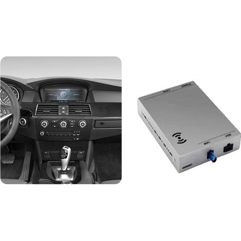 Adaptador CarPlay y Android Auto, conectividad inalámbrica, compatible con BMW Serie 3/5 E60 E61 E62 E63 E90 E91 E92 E93, compatible con Bluetooth, sistema CCC (1/2)