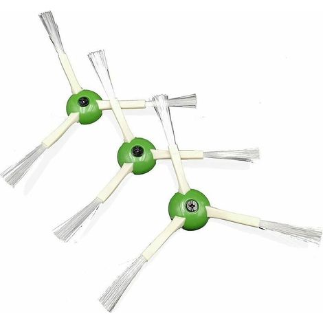 Set mit 3 Seitenbürsten, kompatibel mit iRobot Roomba i7 e5 i7+ e6 i7 Plus e7 Serie Staubsaugerrobotern, Zubehör-Ersatzteil, Seitenbürsten für Roboterserie (1/4)