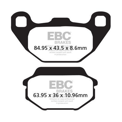 Pastillas de freno EBC FA305 (juego para 1 disco)