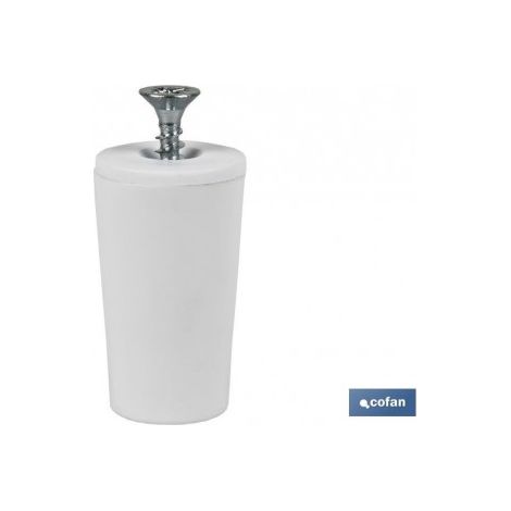 Butée pour volet roulant en PVC Dimension 60mm Inclut vis de filetage M6 Disponible en plusieurs couleurs