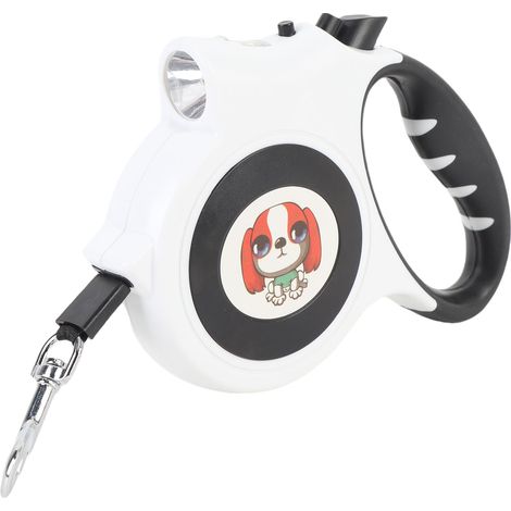 Enrouleur pour Chien 16.4FT Anti-Enroulage Extensible Auto avec Éclairage LED pour Promenade de Nuit (1/5)
