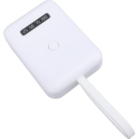 Lampe UV LED 405 nm pour extensions de cheveux, lampe de polymérisation UV portable, batterie rechargeable 5000 mAh, outil pour extensions de cheveux à domicile ou en salon (blanc). (1/5)