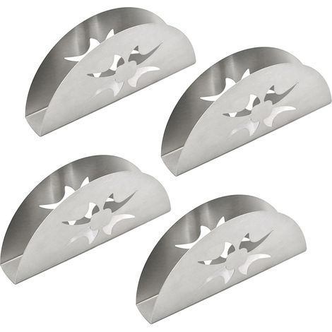 Set aus 4 Handtuchhaltern aus Edelstahl – elegante Halterungen für Küche und Bad, rostfrei, stabil & vielseitig einsetzbar (1/5)