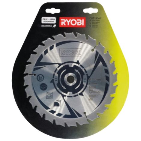 Ryobi CSB190A1 Lama Sega Circolare Ø 190mm 16mm 2,2mm 24T Legno RCS1400-G (1/2)