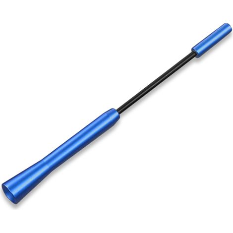 Antenne de toit autoradio puissante 17 cm (sans logo - bleue) - Accessoire auto compatible avec Ford Fusion 5 (2002-2012-2019-2022) (1/5)