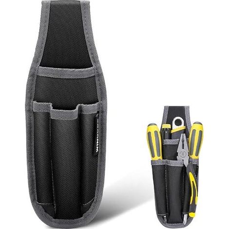 Multi-Usages Ceinture à Outils, Professionnelle Petite Sacoche à Ceinture, Sac de D'électricien, Oxford Tissu Taille Travail Pouch pour électriciens techniciens (1/5)