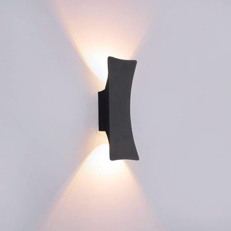 Applique Murale étanche en Aluminium à LED, lumière extérieure étanche 6W 100-277V 3000K Applique Murale extérieure lumière Chaude, luminaire étanche IP65 (1/5)