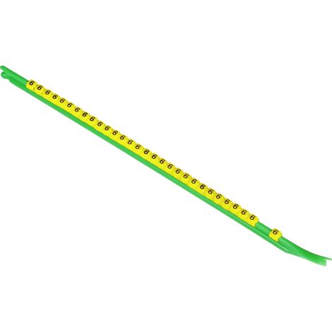 TE Connectivity STD01Y-9 Clip de marquage Impression 9 Plage de Ø extérieur 1 à 1.40 mm 1768041-2 Y847501