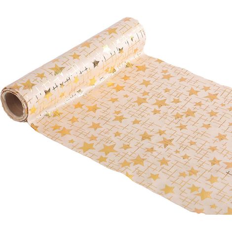 Sets de table de Noël, sets de table, sets de bureau, décorations de table, nappe en peluche dorée (1/5)