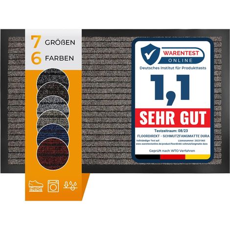 Tapis entrées commerciales, halls d'immeuble, Beige 50 x 80 cm