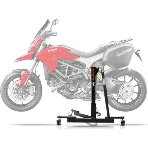 Zentralheber Motorrad - ConStands Power-Evo - Kompatibel mit Ducati Hyperstrada 13-15 - Kapazität 300 kg - Leicht 17 kg