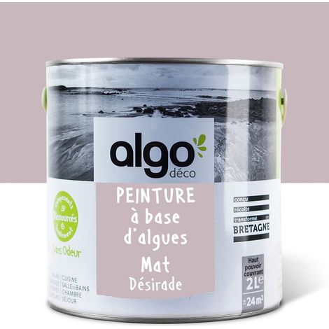 Peinture écologique Algo - Mat - Rose Désirade - 0.5L (1/5)