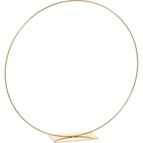 Anneau Déco en Métal "Gail" 60cm Or
