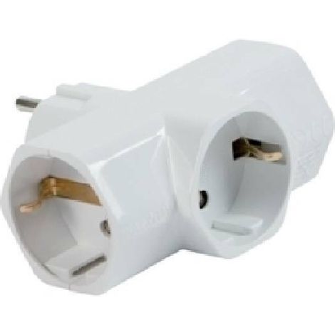 Adaptador triple salvaspacio 16A (1/2)