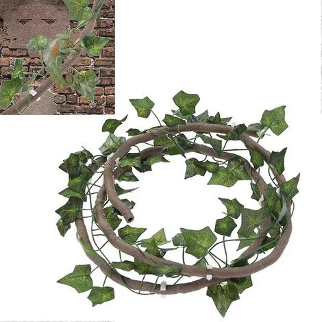 Lot de 3 Reptile Bend-A-Branch Vines flexible Leaves Pet Habitat décor Climber Jungle long Vines pour Climbing Gecko Lizard (1/5)