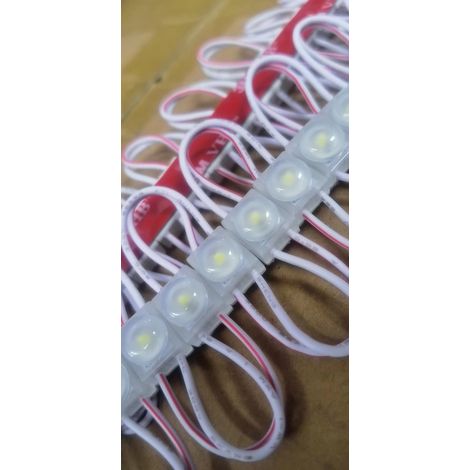 Single lamp white lighting module 1010 mm 12 V, square shape, 50 lamps per string.