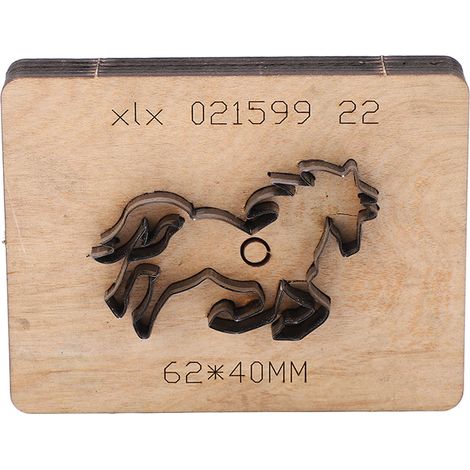 Matrice de découpe pour cuir, poinçon en forme de cheval, outil de découpe et de modelage pour papier et caoutchouc (DIY).