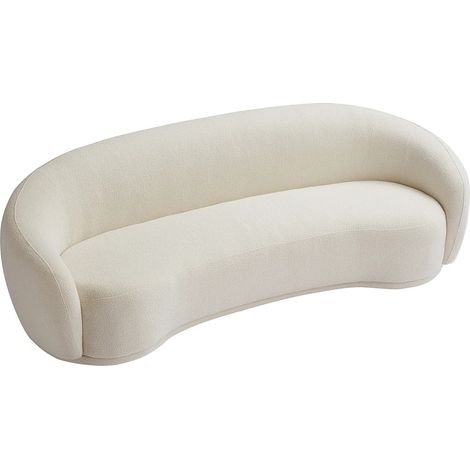 Divano 3 posti in Tessuto bouclette Beige - BOVANA di PASCAL MORABITO (1/5)