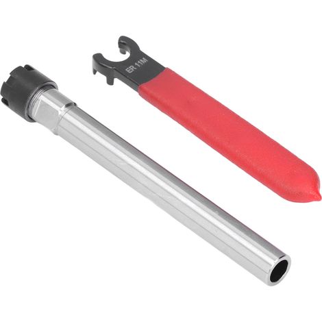 Rallonge droite longue pour porte-pince de serrage CNC, serrage 1-7 mm avec clé C12-ER11M-100L 100 mm (1/5)