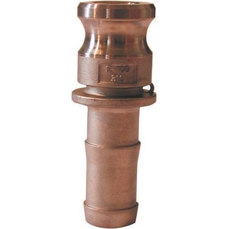 Raccord camlock male - embout cannelé en laiton - Type E Ø A: 1''1/4 Ø B: 32mm (1/2)