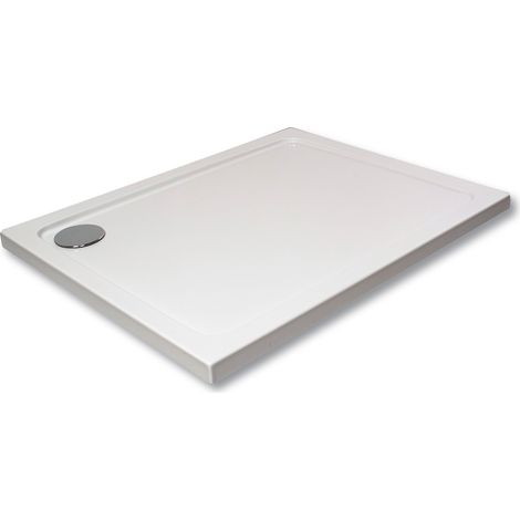 Hydro45 1000mm x 800mm Rectangular Shower Tray White (1/5)