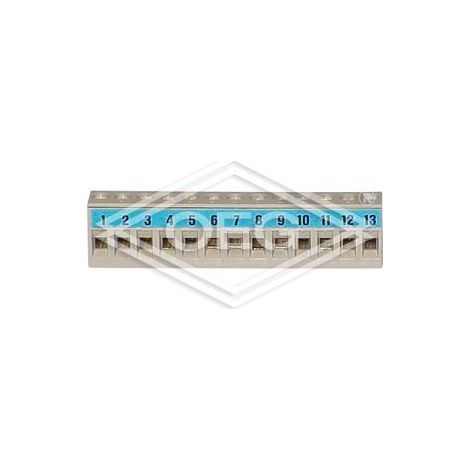 Borne de raccordement BL13 bleue pour régulation EBV, Delta, 1 ou 2 allures