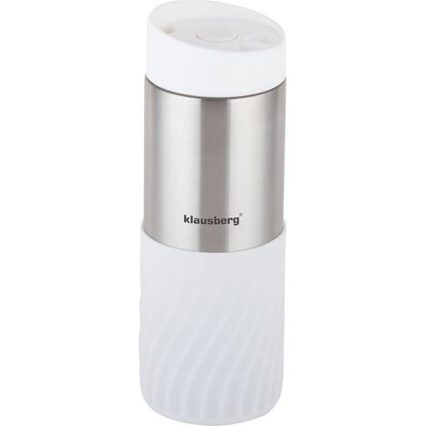 Taza térmica 400ml acero inoxidable 18/8 KLAUSBERG blanco KB-7635 (1/5)