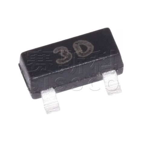 Changdian Changjing MMBTA44 NPN transistor electronic component, 3D screen-printed SOT-23 package, 200 mA current, 400 V withstand voltage, pack of 5.