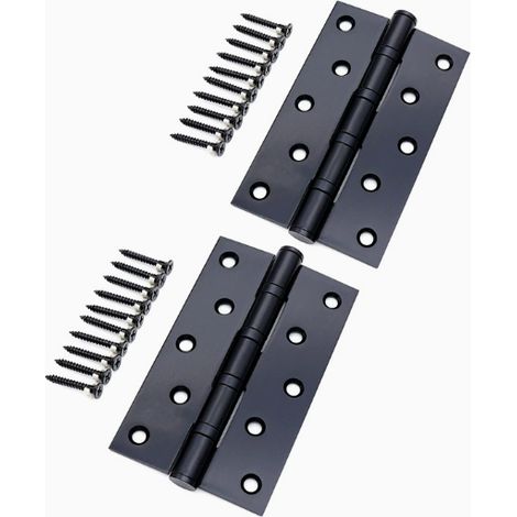 Household Wooden Door Thickened Stainless Steel Silent Bearing Hinges — 5x3x3.0 mm, black