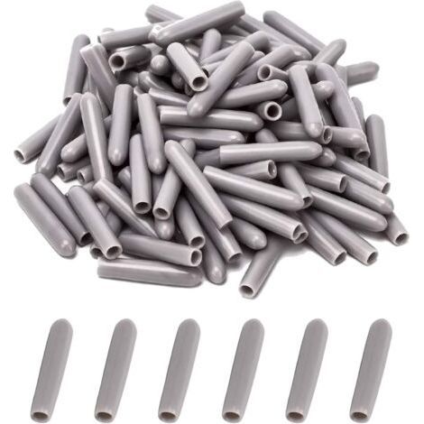 Capuchons pour Lave-Vaisselle [100 Pièces], Couvercle De Panier De Lave-Vaisselle, Capuchon du Lave-Vaisselle pour Protéger Les Broches pour Panier à Vaisselle, Antirouille(Gris) (1/5)