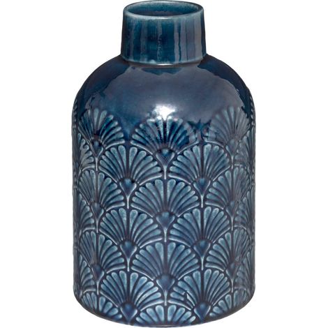 Vase en Céramique décor en relief H 21,7 cm - Atmosphera (1/4)