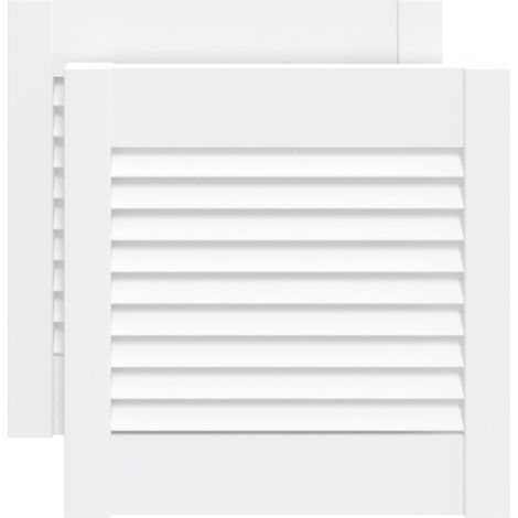 Maison Exclusive - Ante a Lamelle 2 pz Bianche 39,5x39,4 cm in Legno di Pino