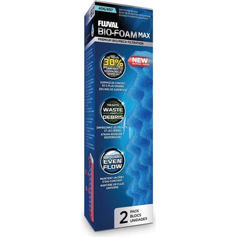 Ersatz fЩr externe Fluval -Bio -Schaumblau 407 2 UDs fЩr 407 Modelle