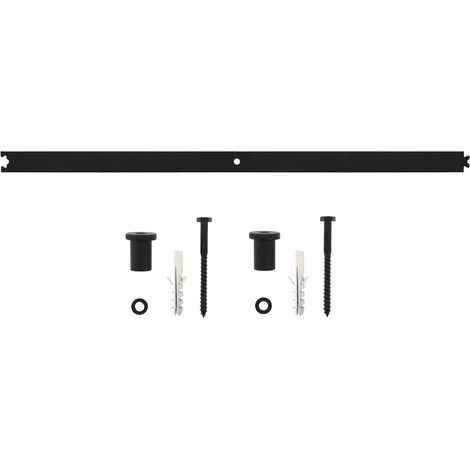 Intersteel Schiebetürsystem - Zwischenschiene 90 cm Schwarz (1/2)