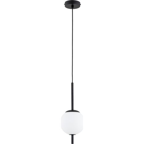 Suspension minimaliste boule noir/blanc E14 10W DIORA (1/2)
