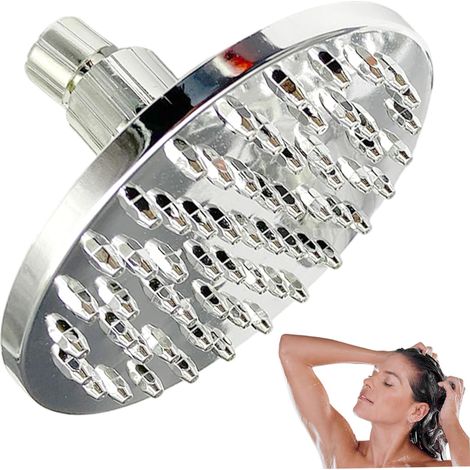 Pommeau de douche à effet de pluie, rotatif, à économie d'eau, avec filetage 20mm, pour salle bain, douche, maison, Spa, têtes remplacement (1/5)