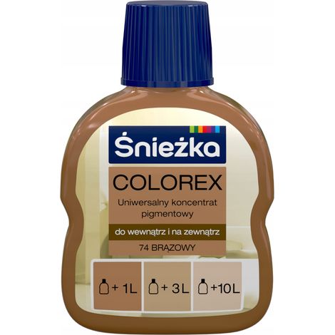 Śnieżka Colorex pigmento colorante para pinturas Marrón mate 100ml