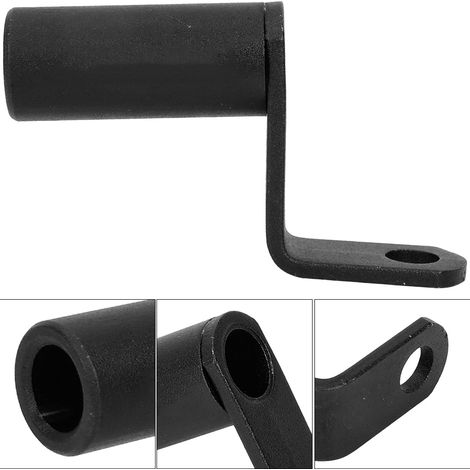 Support de rétroviseur latéral pour moto, fixation par pince, support de téléphone noir (1/5)