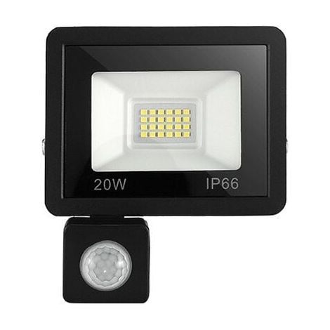 20W LED-Außenflutlicht mit Bewegungsmelder, 6500K, LED-Außenflutlicht, IP66 mit Bewegungsmelder-Sicherheitslampe, für Garten, Terrasse, Rasen, Party, 180-240V (1/4)