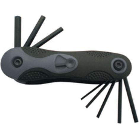 SERIE 8 CHIAVI ESAGONALI CROMO VANADIO 2/8 MM- CHINA T MAX 6044- 10,0 confezione