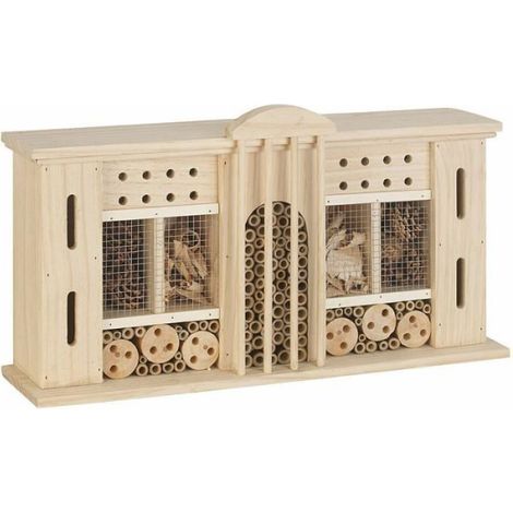 Hôtel à insectes - Royal Gardineer - Grand Hotel - XXL - 28 x 50 cm - Protection contre prédateurs (1/2)