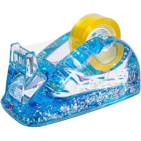 Dispenser di nastro adesivo, porta rotolo di nastro adesivo, organizzazione ufficio, dispenser di nastro adesivo da scrivania, antiscivolo, per forniture per ufficio, decorazione e come regalo, 14 (1/5)