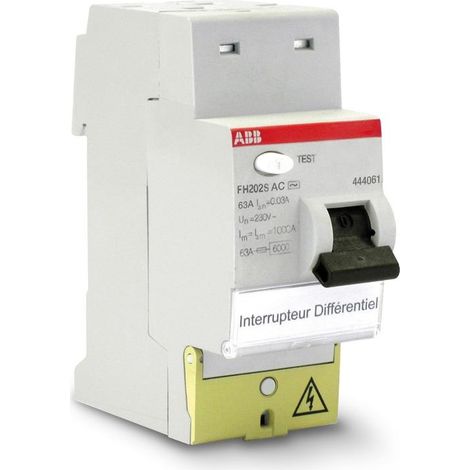 Differenzschalter abb 63A weiß 230 Volt 30mA Empfindlichkeit