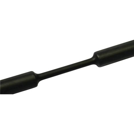 HellermannTyton 319-00600 Gaine thermorétractable sans colle noir 6 mm 2 mm Taux de retreint:3:1 1 m (1/2)