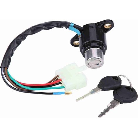 Interruttore di accensione per moto con chiave sbloccata, compatibile con Honda CB/CM 400/450-Crezuo
